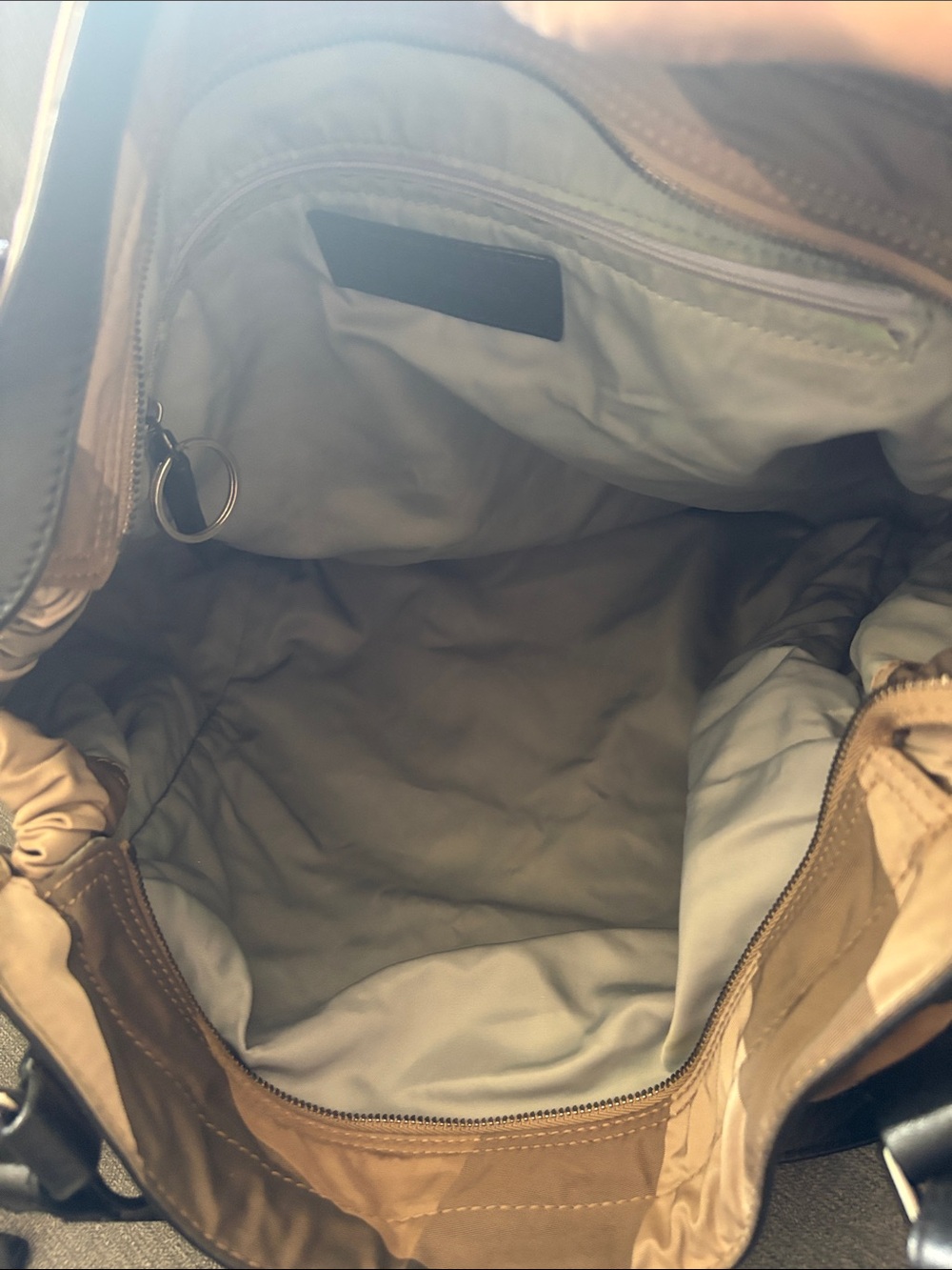 Burberry Beige and Black Check Canvas Tote - Picture 6 of 9
